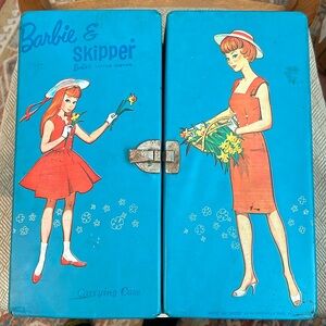 60’s Barbie & Skipper Carry Case 1964 from my childhood collection